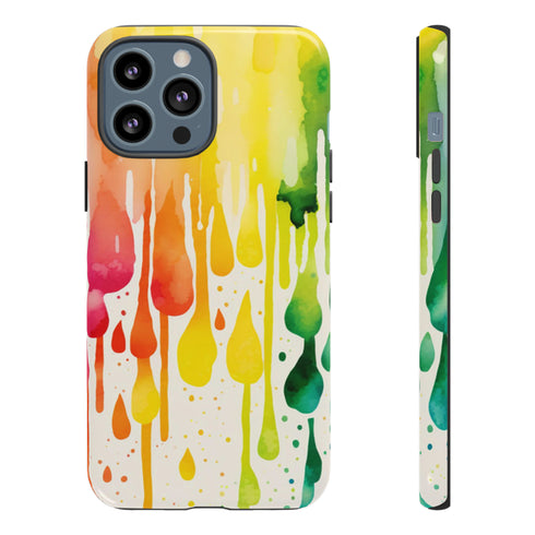 Rainbow Spring Showers - Impact Resistant Phone Case